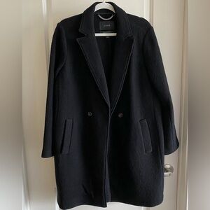J. Crew Black Wool Pea Coat